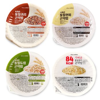 [슬로우래빗]슬로우래빗 촉촉한 통밀곤약밥/파로,귀리잡곡밥/미역면/땅콩버터  기획전